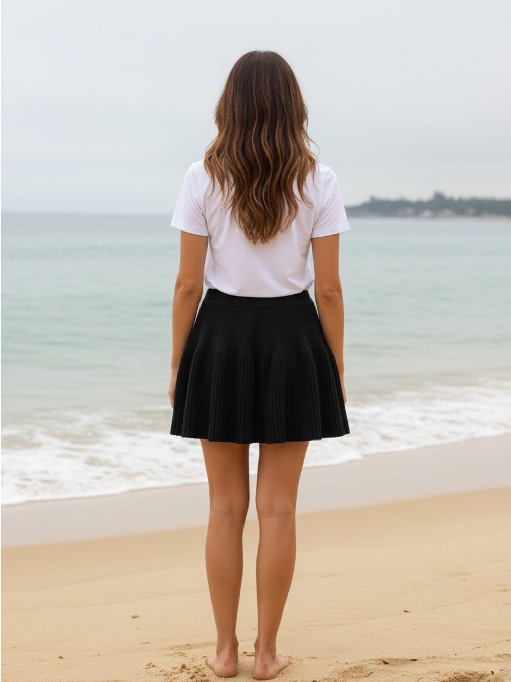 Classic Black Circle Skater Skirt